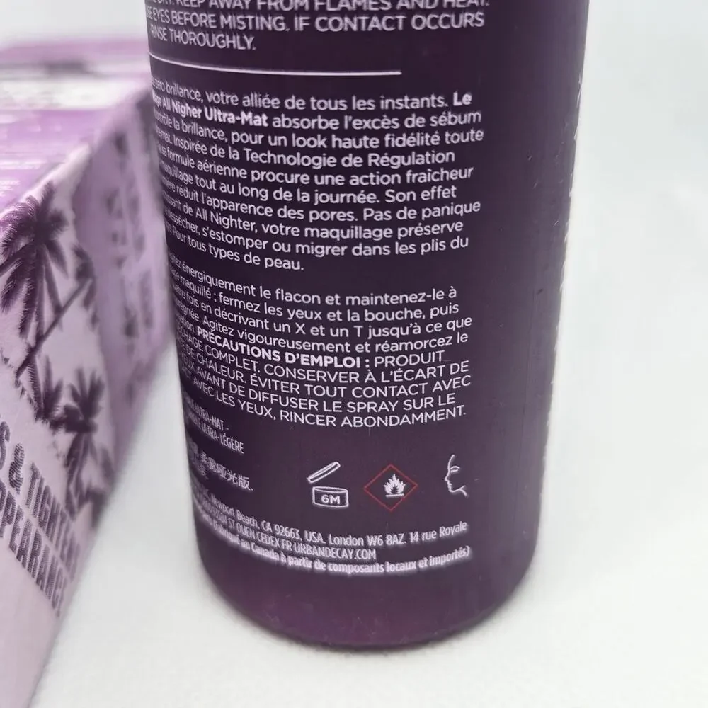 Urban Decay All Nighter Ultra Matte Long Lasting Makeup Setting Spray